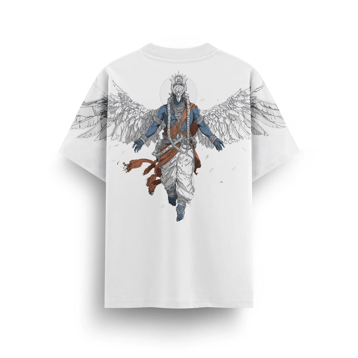 Garuda Winged Graphic Drop-Shoulder T-Shirt