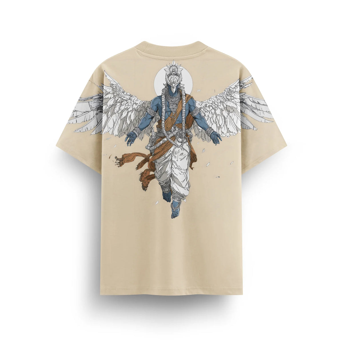 Garuda Winged Graphic Drop-Shoulder T-Shirt